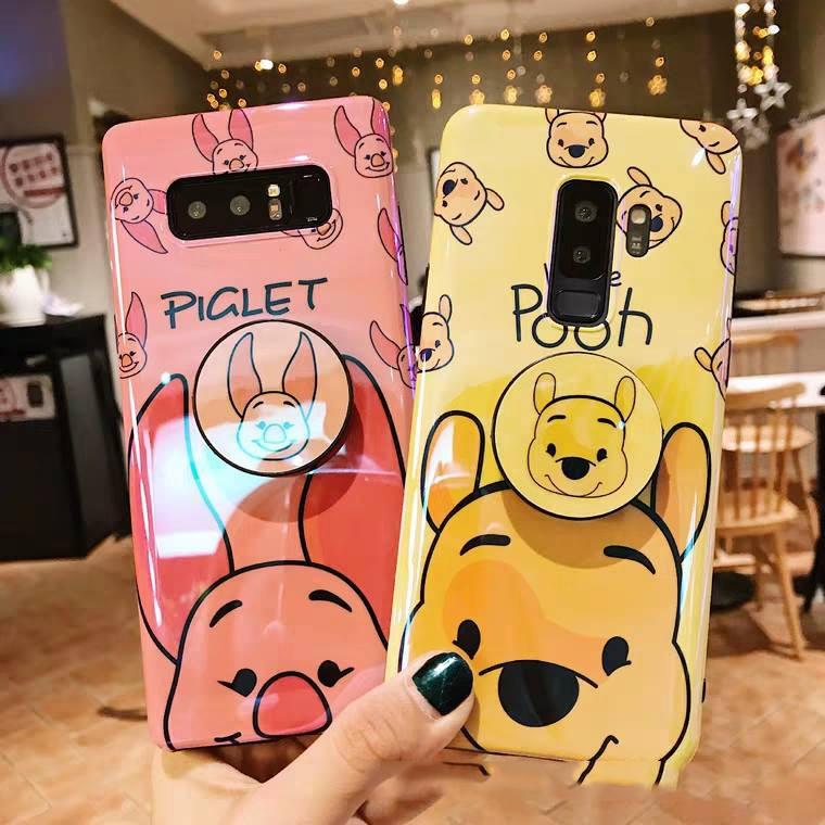 Ốp dẻo Phủ Bóng POOH Cho Samsung Note S10+ / S10 / Note 8 / Note 9 / S9 Plus / S8 Plus