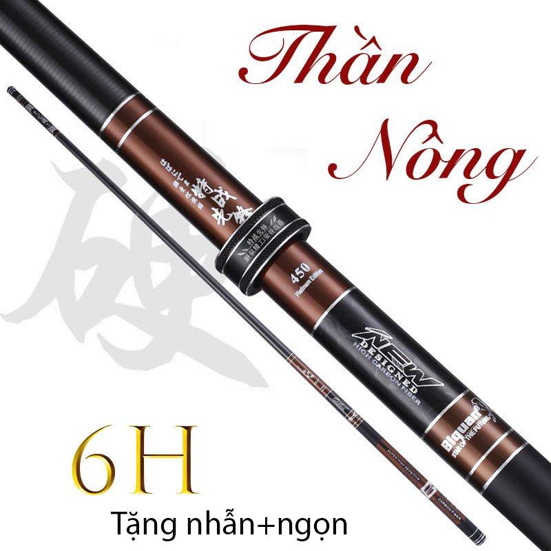 Cần Câu Đài Thần Nông 6H Cần Câu Tay Câu Đơn Carbon Cần Câu Cá Chất Lượng