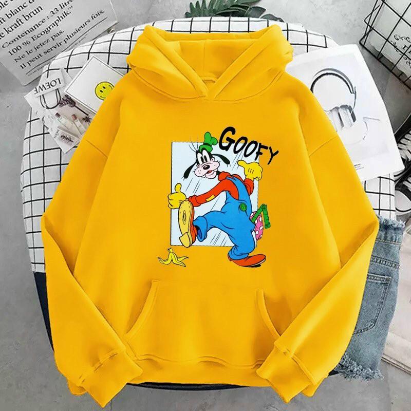 Áo hoodie nam nữ nỉ ngoại in hình Goofy William - DS83, chất nỉ bông dày dặn, nón 2 lớp, thích hợp làm áo cặp