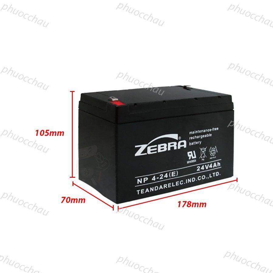 Ắc Quy 24V Zebra NP4-24 (E) 24V-4AH