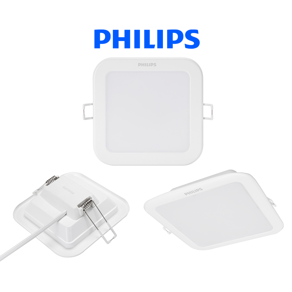 Bộ đèn Philips downlight LED Vuông DN027B G3 LED6/ LED9/ LED12 (3000K/ 4000K/ 6500K)