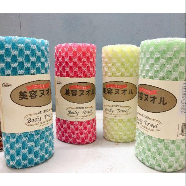 Combo 2 khăn dài tạo bọt tẩy da chết kỳ lưng Dulex