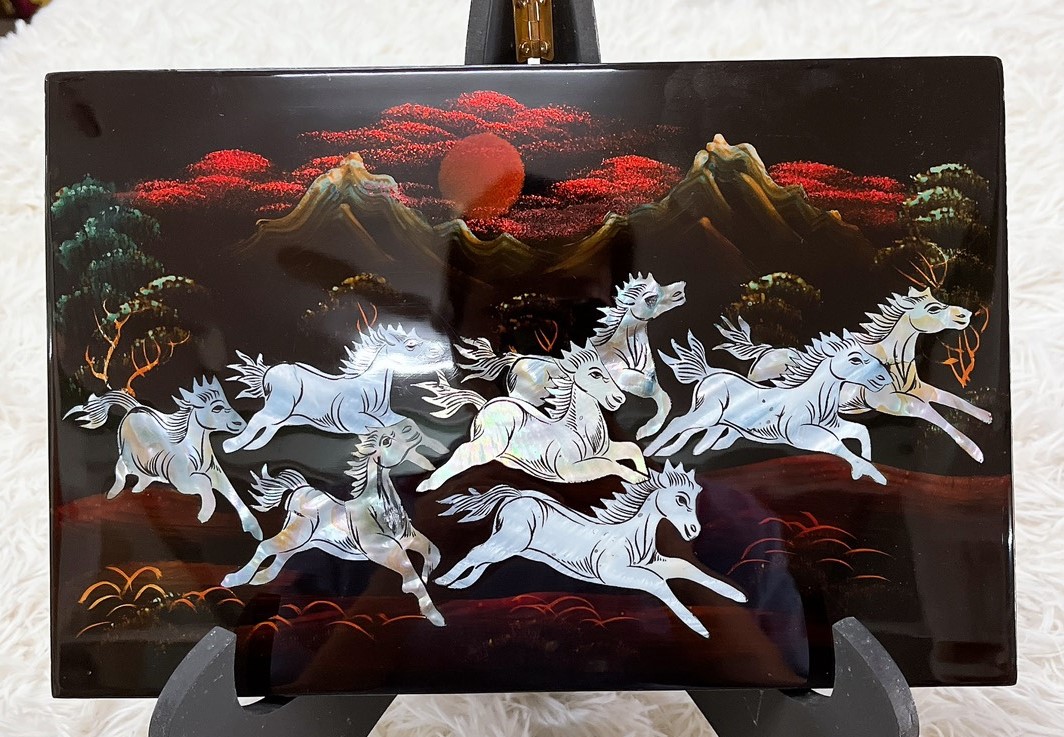 Tranh sơn mài cẩn ốc xà cừ cao cấp, ốc chìm, hàng xuất khẩu size 20x30 cm treo tường, trang trí nhà cửa