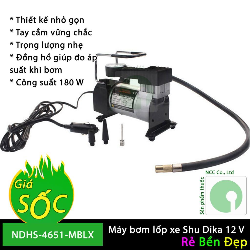 Máy bơm lốp xe hơi Shu Dika 12V - thiết bị cần thiết mà bạn không ngờ - NDHS-4651-MBLX