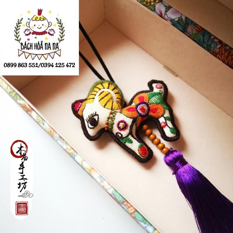 DIY Bộ 12 Túi Thêu Hình Cung Hoàng Đạo Tự Làm,Bùa bình Tử thêu tay,DIY Gói vật liệu nhân tạo/ BÁCH HÓA NA NA