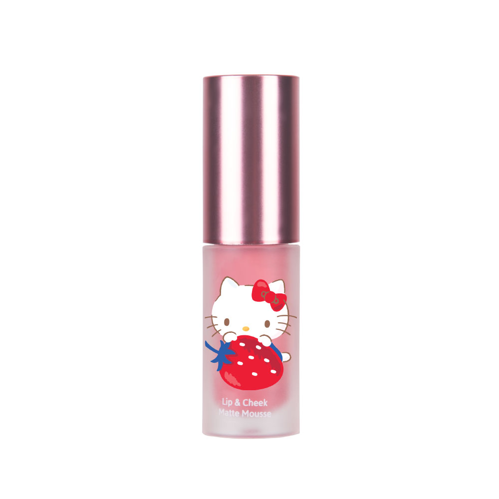 Son kem lì và má hồng Hello Kitty Cathy Doll Lip &amp; Cheek Matte Mousse 4g