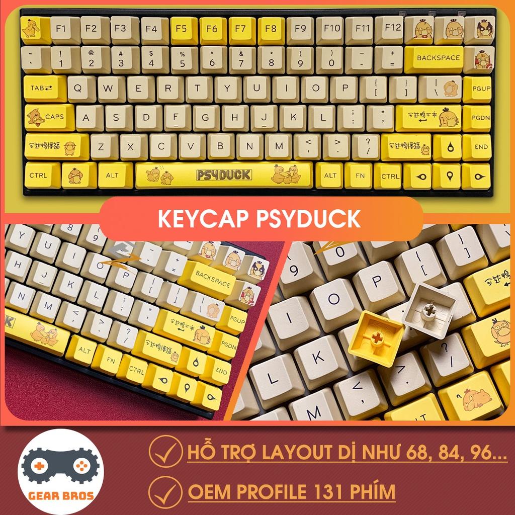 Keycap Cho Bàn Phím Cơ PSYDUCK OEM PBT 131 Phím | Gearbros