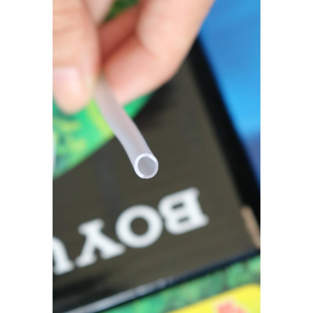 1 MÉT DÂY SỦI OXY SILICON MÀU TRẮNG ĐỤC- PHỤ KIỆN MÁY SỦI OXY - MÁY LỌC NƯỚC - SỦI OXY