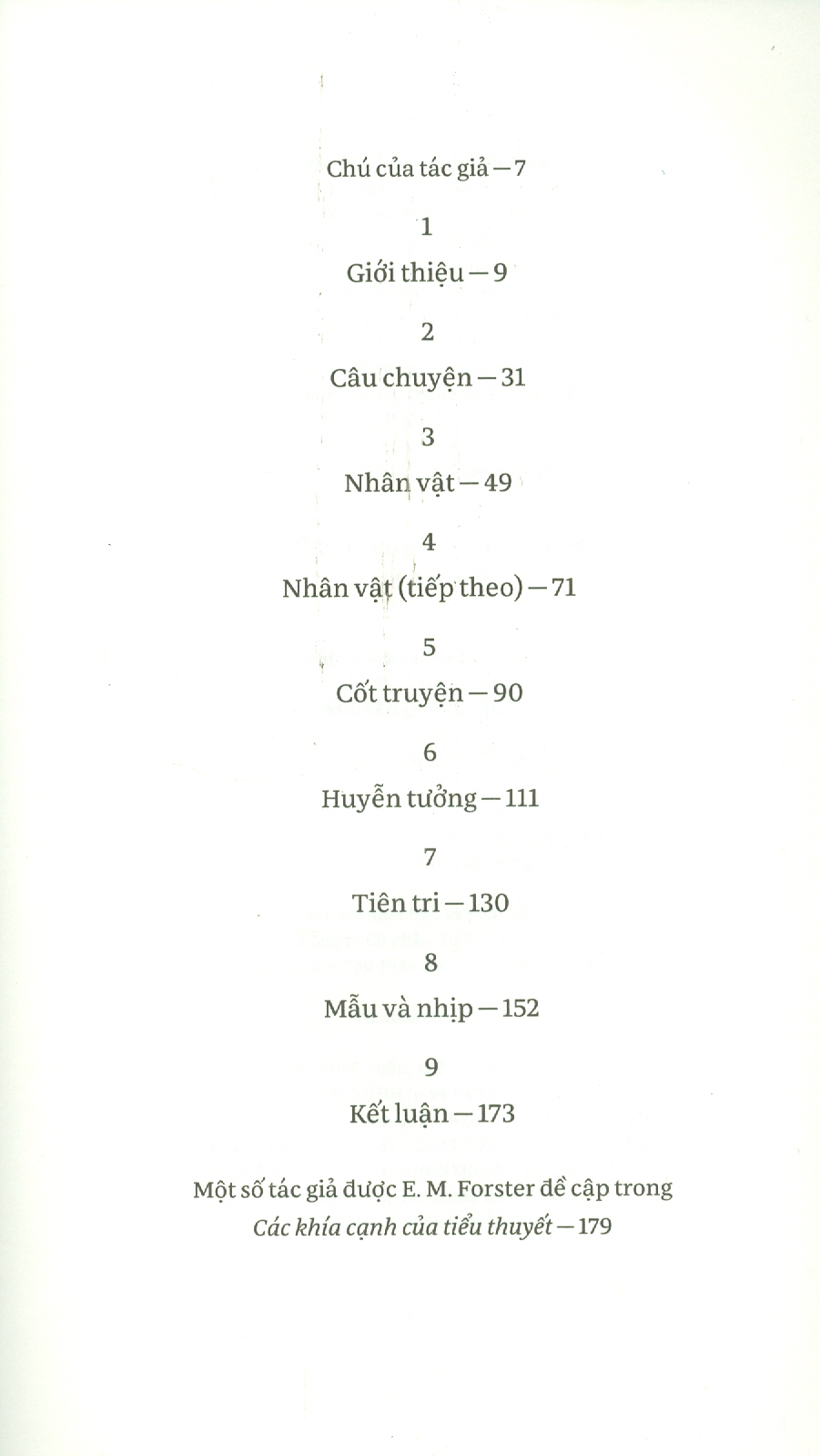 Các Khía Cạnh Của Tiểu Thuyết - E.M. Forster; Phan Lương dịch