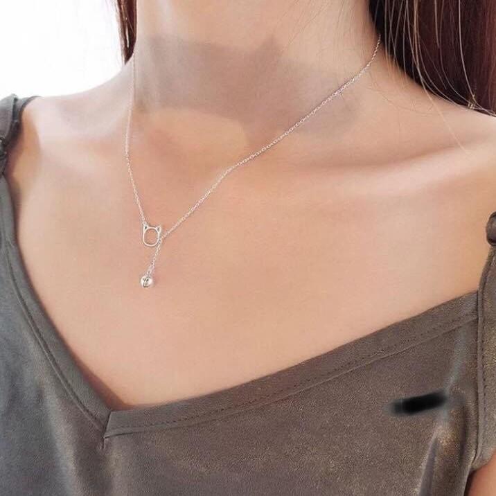 Dây chuyền bạc cao cấp - Dây mèo siêu đáng yêu, BẠC CHUẨN