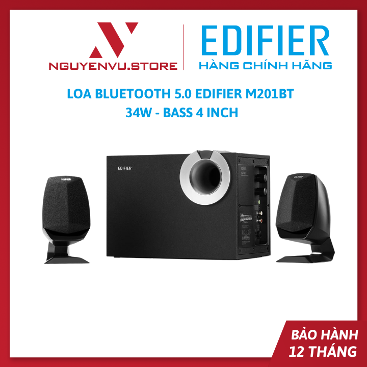 Loa Bluetooth 5.0 Edifier M201BT - Công Suất 34W - Bass 4 inch - Hàng Chính Hãng