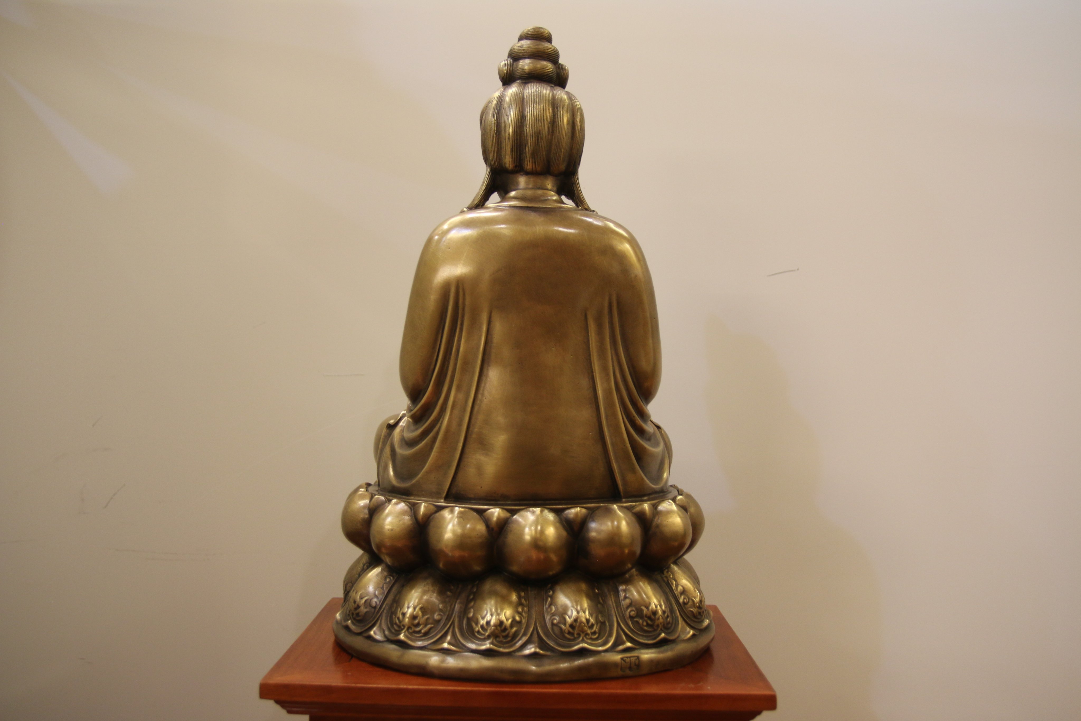 Tượng Quan Âm Đại Thế Chí cao 48cm Bằng Đồng