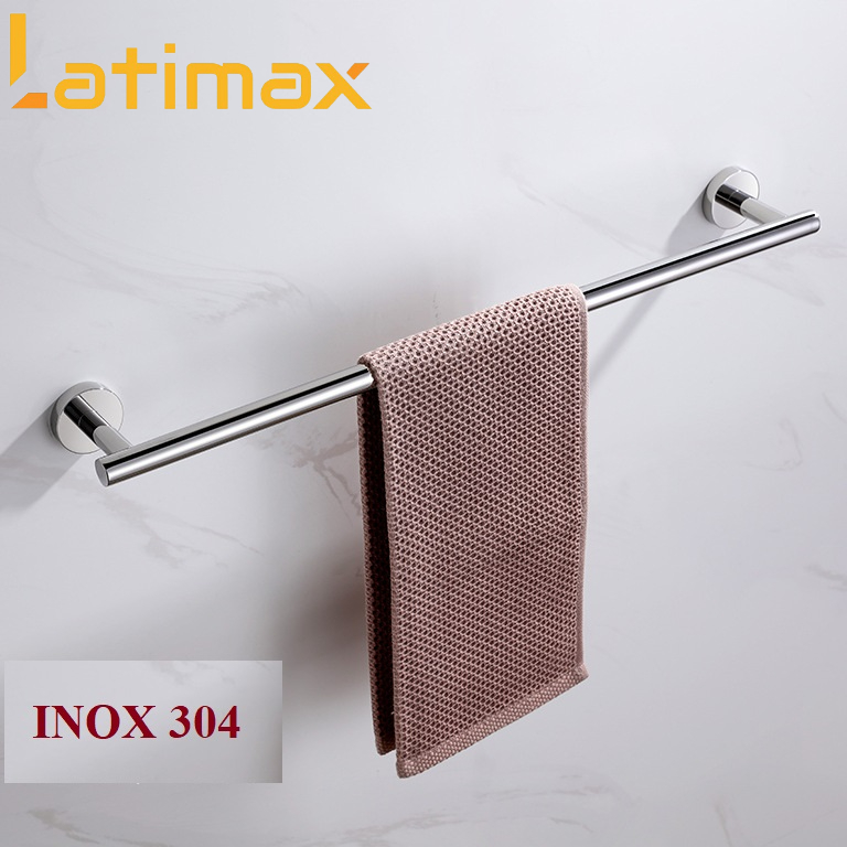 Giá treo khăn tắm đơn Inox 304 cao cấp - Thanh vắt khăn nhà tắm sang trọng chống gỉ sét