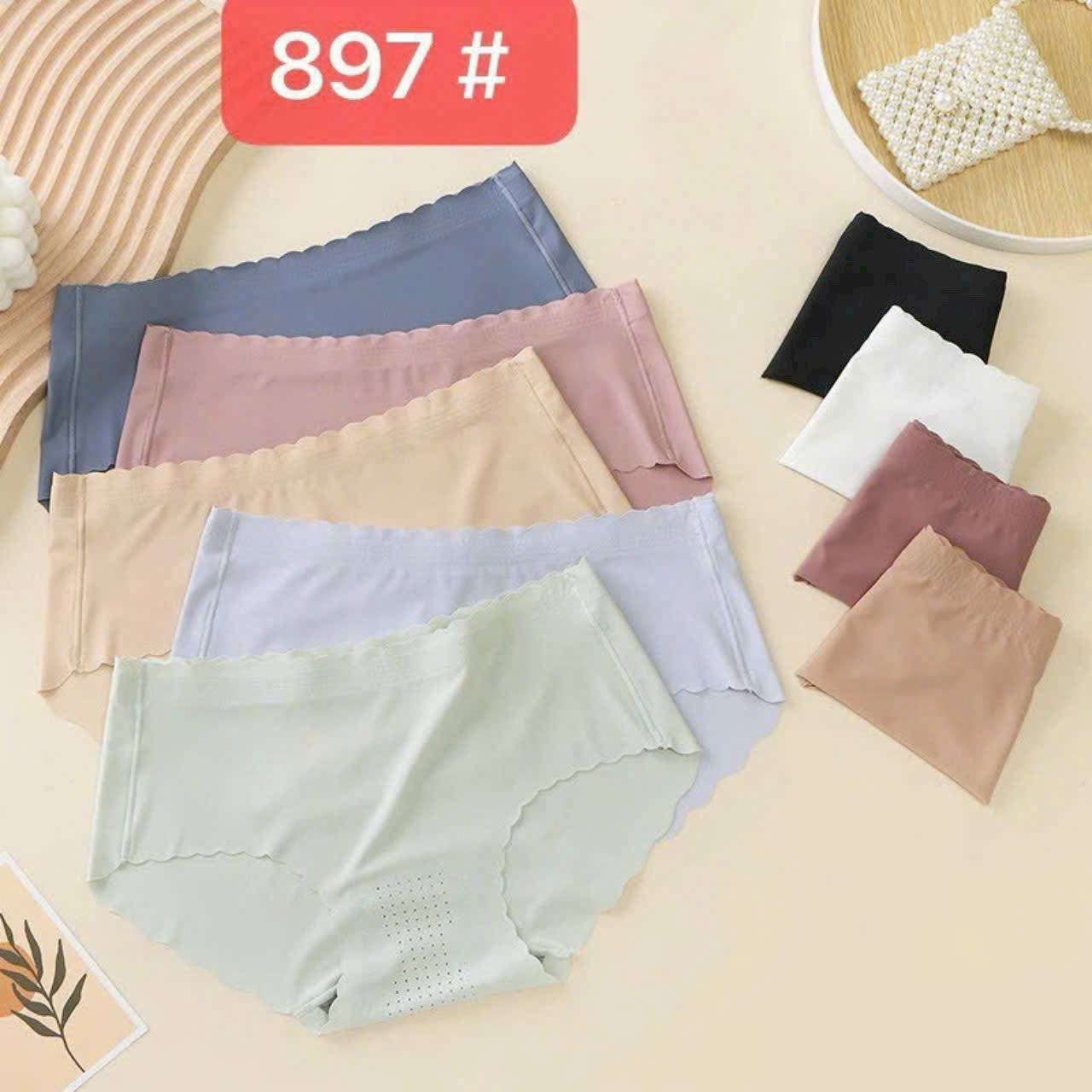 Quần Lót Su 897 Không Lộ Viền Lưng Thấp Nâng Mông