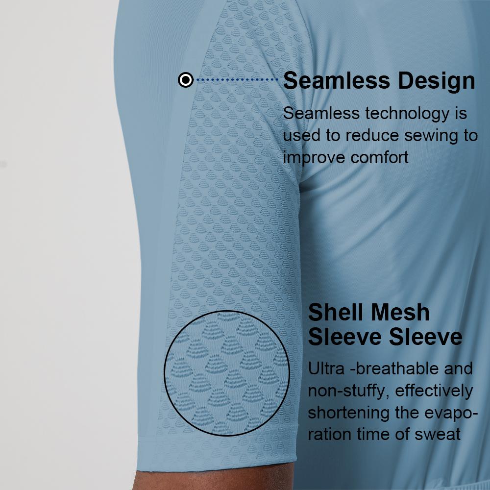 YKYW Đi Xe Đạp Jersey Pro Đội Aero Bike Áo Đi Xe Đạp Áo Sơ Mi Mùa Hè Mới Nhất Vải Thoáng Khí Xe Đạp Quần Áo Color: YJZ948 Size: Asia S