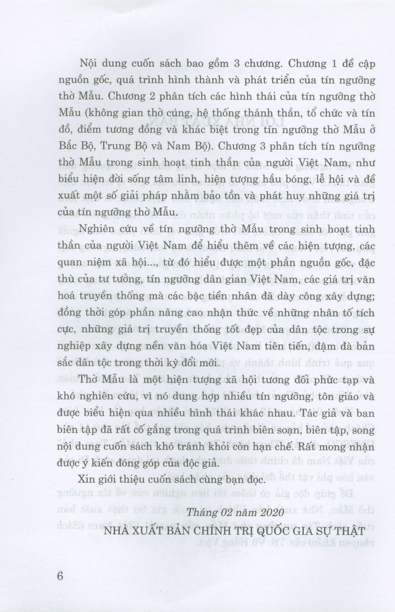 Tín Ngưỡng Thờ Mẫu Của Người Việt Nam