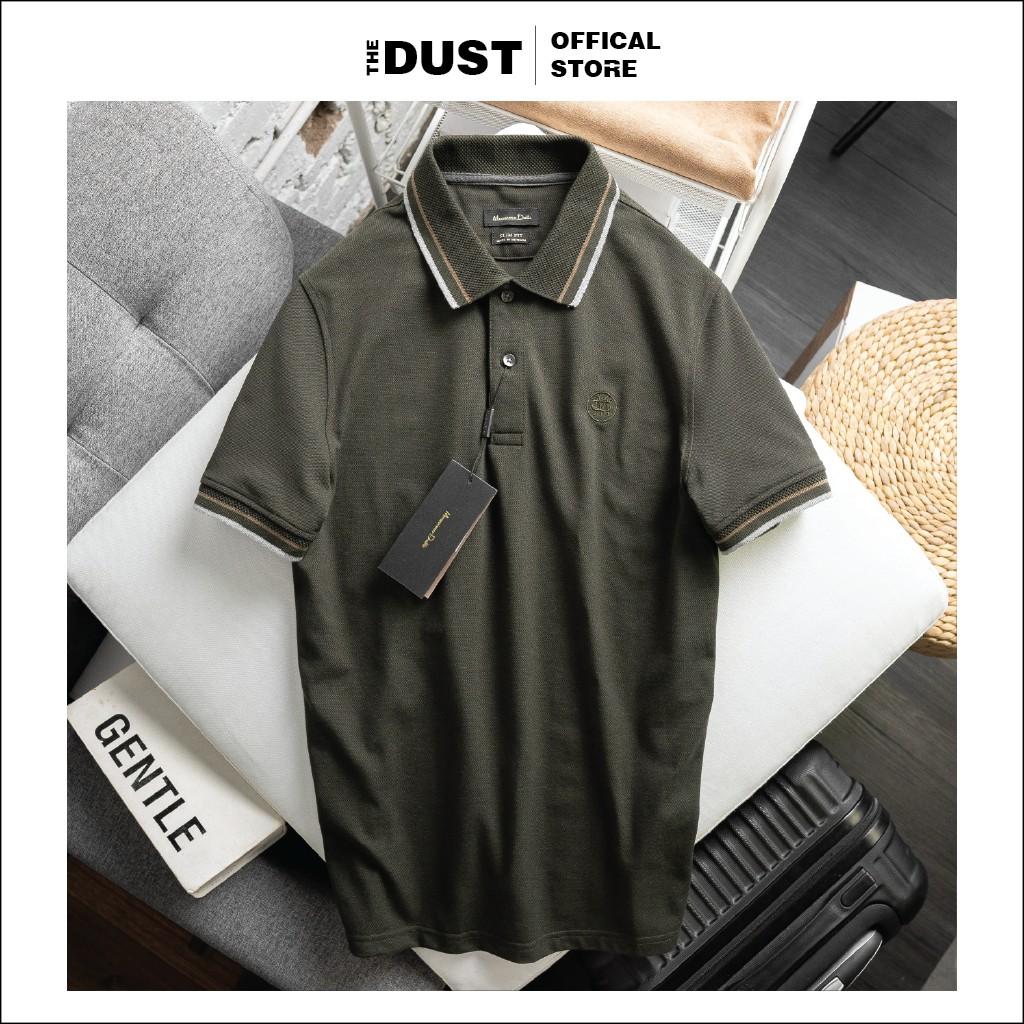 Hình ảnh Áo thun polo nam cổ bẻ phối viền MSCV trơn basic, vải cotton cá sâu, form slim fit, trẻ trung, lịch lãm - THE DUST