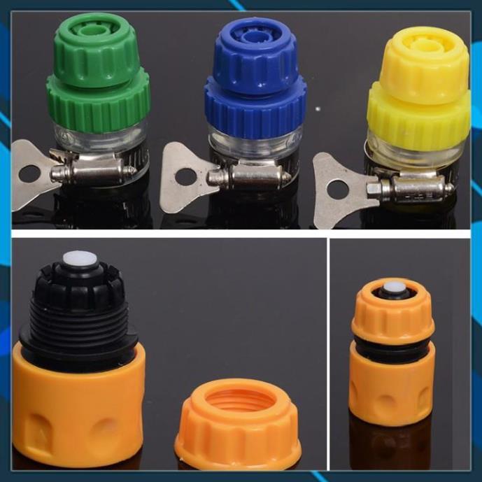 Vòi tưới cây rửa xe️️ Bộ dây vòi xịt nước rửa xe, tưới cây , tăng áp 3 lần, loại 15m 206587 cút sập, nối PE
