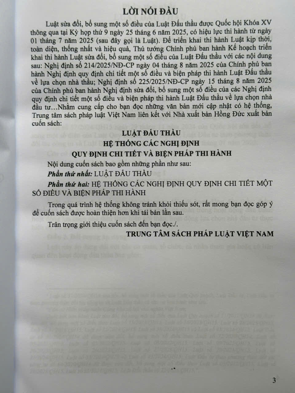 Sách Luật Đấu Thầu - Hệ Thống Các Nghị Định Quy Định Chi Tiết Và Biện Pháp Thi Hành - V2647T