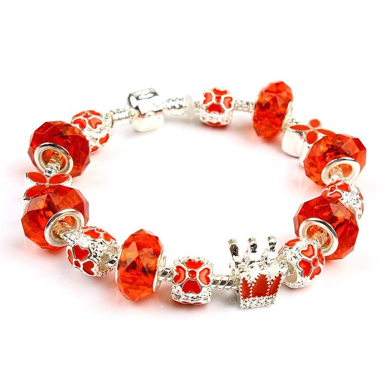 Vòng tay phong thủy vương miện đỏ
