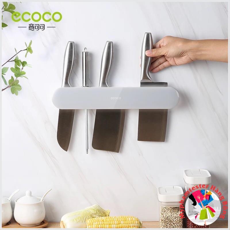 Kệ cắm dao Ecoco có ngăn thìa đũa và móc treo