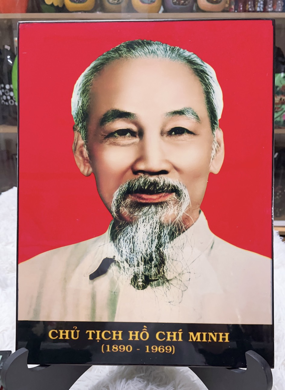 Tranh sơn mài chân dung Bác Hồ nhiều kích thước