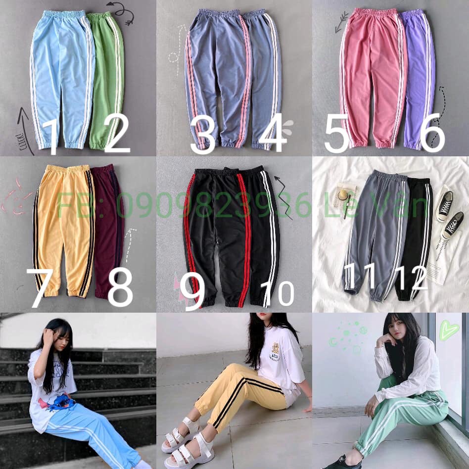 (M L XL, 40-70KG) Quần 2 sọc dọc unisex nam/nữ. Quần 2 line chất thun da cá dày dặn. Quần 2 sọc nam. Quần 2 sọc nữ. Quần 2 line nam. Quần 2 line nữ. Quần thun dài unisex.