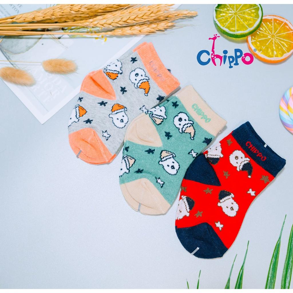 Tất CHIPPO cho bé chất liệu cotton mềm thoáng kháng khuẩn cho bé từ 1-3 Tuổi