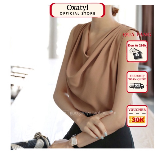 Áo Sơ MI cổ Đổ Oxatyl M234 Sang Trọng Sát Nách