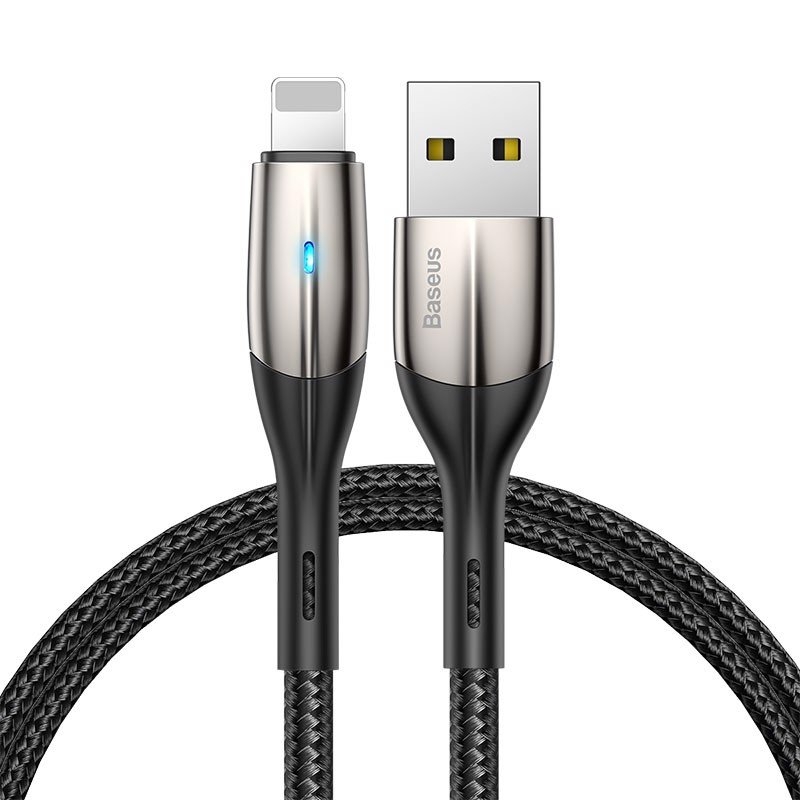 Cáp sạc Baseus Horizontal Data cable CALSP nhanh truyền dữ liệu tốc độ  2.4A- Hàng chính hãng