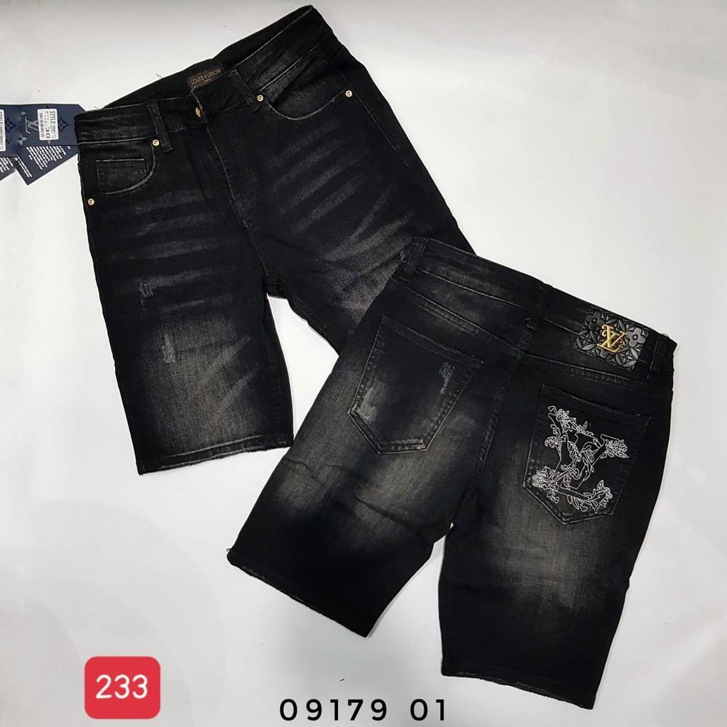 Quần short jean nam đen cao cấp - chất liệu denim -co giãn tốt -hàng chuẩn shop BEN SHOP0807 MKHD010