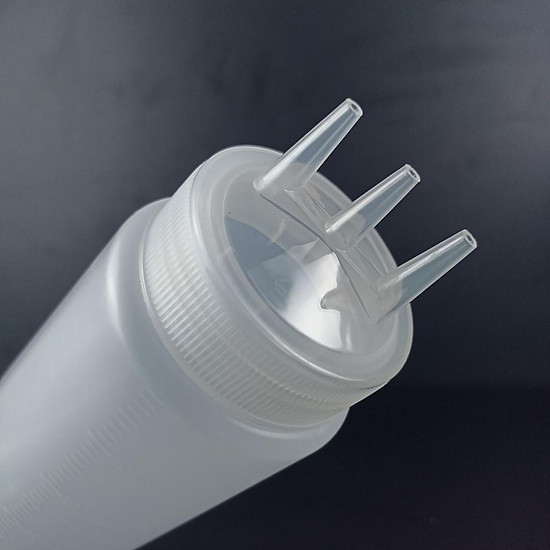 Bình đựng tương 3 đầu trắng 36OZ