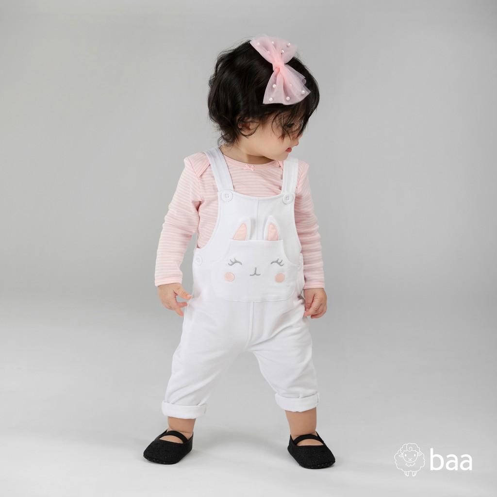 Bộ Jumpsuit quần dài sơ sinh BAA BABY thỏ con xinh xinh cho bé gái - GN-JS05C