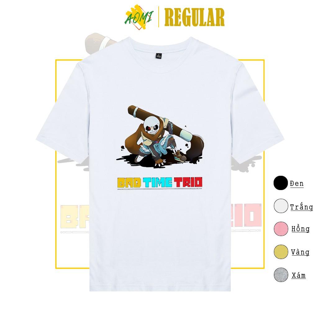 ÁO THUN BAD TIME TRIO ĐỦ SIZE CHO GIA ĐÌNH CÓ TRẺ EM HOT TREND HÈ 2021 NHIỀU MẪU AOMIVN