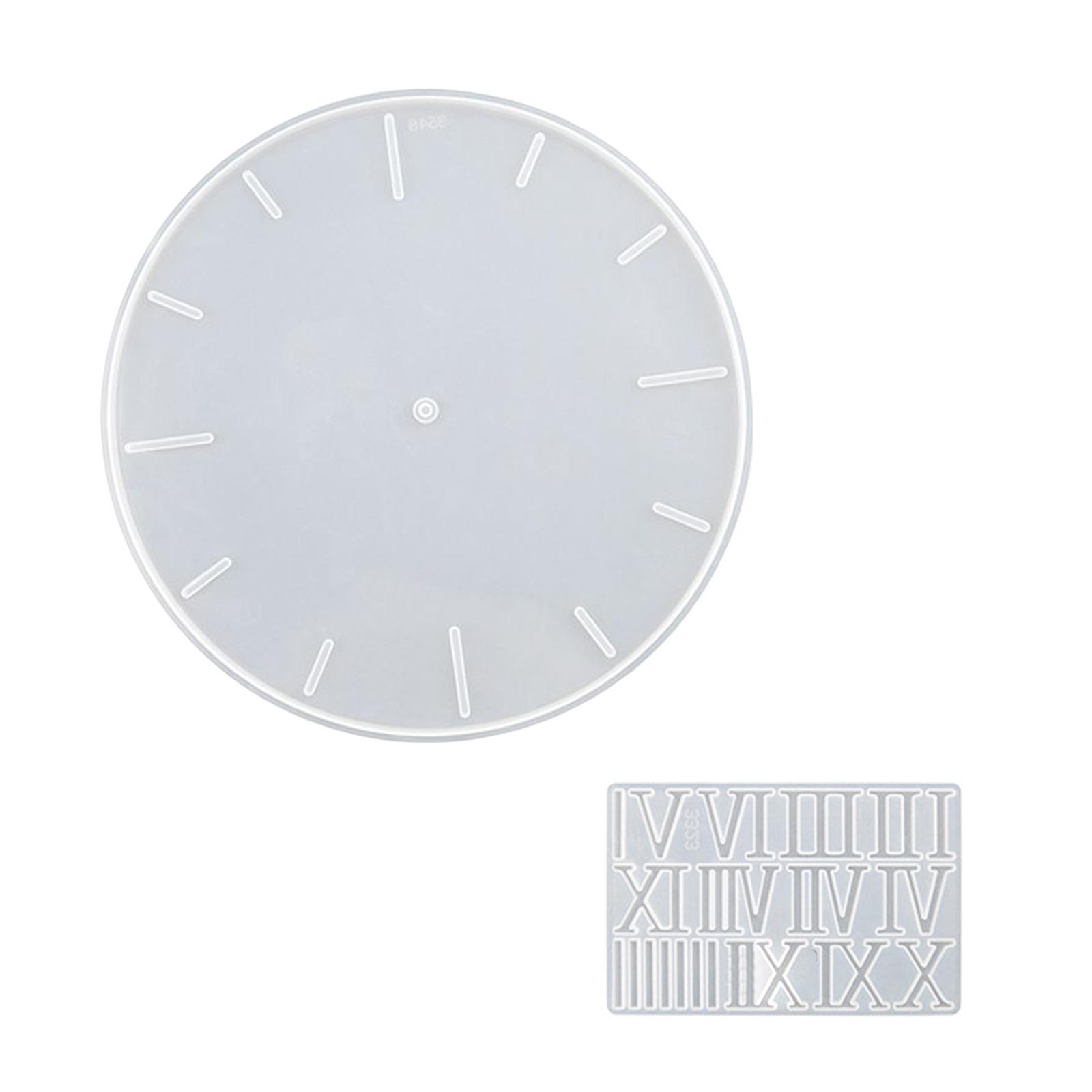 Alarm Clock Resin Casting DIY Epoxy Living Room Home Silicone Clock Mould