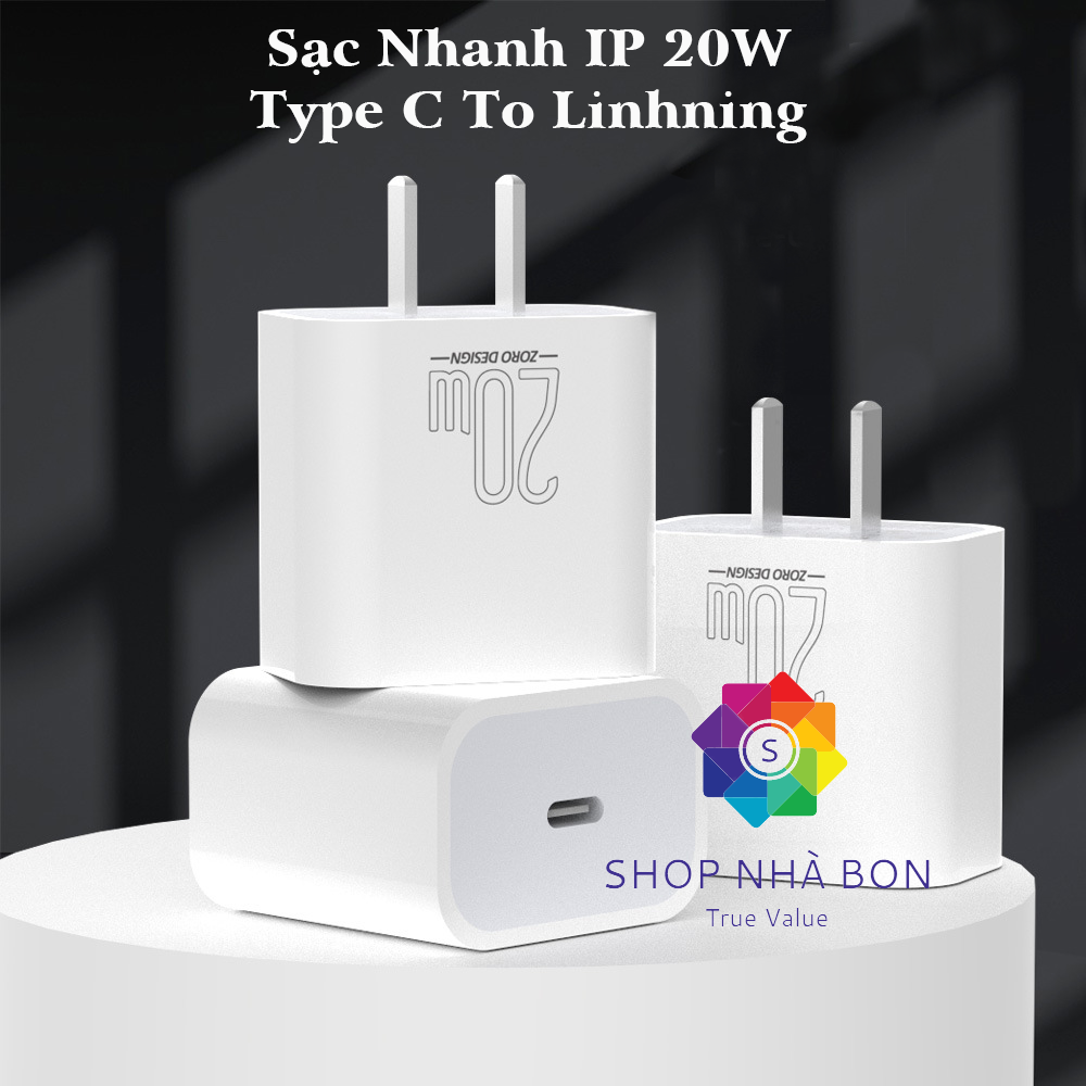 Bộ Sạc nhanh 20W cho Iphone 13, Iphone 14- hàng nhập khẩu