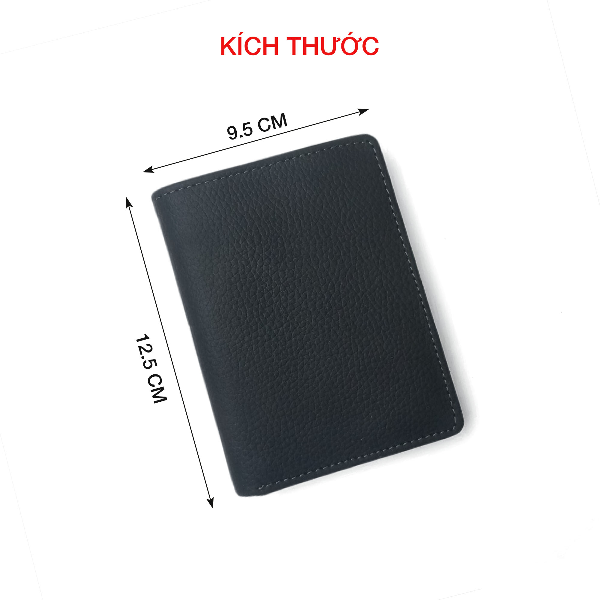 Ví nam da bò sáp Italy phối màu lịch lãm, sang trọng PQ Leather PV2 - BH 12 tháng
