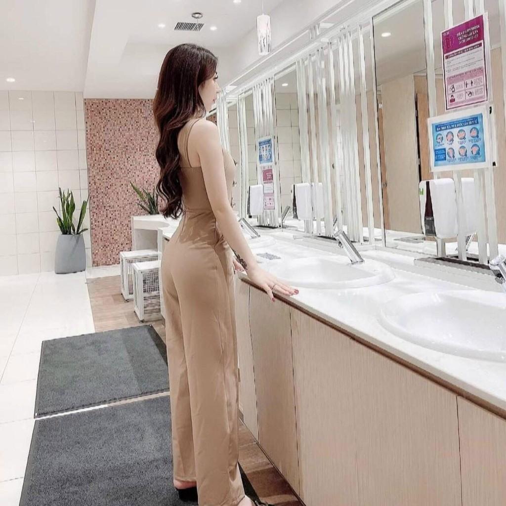 Jum Nữ 2 Dây Ống Rộng Đính Nút Thời Trang Phù Hợp Đi Dự Tiệc Và ĐI Chơi ( Có Mút Ngực