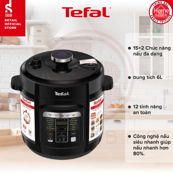 [Tefal] Nồi áp suất điện đa năng Tefal CY601868 - Hàng chính hãng