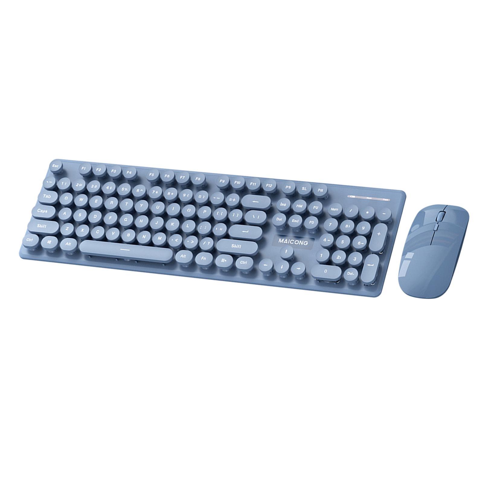 Wireless Keyboard Mouse Combo Dual-Mode for Mac OS Windows iOS Android