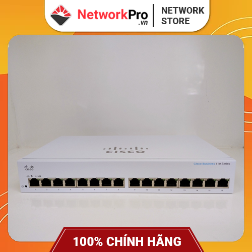 Switch Cisco CBS110-16T-EU Chính Hãng 16-port GE