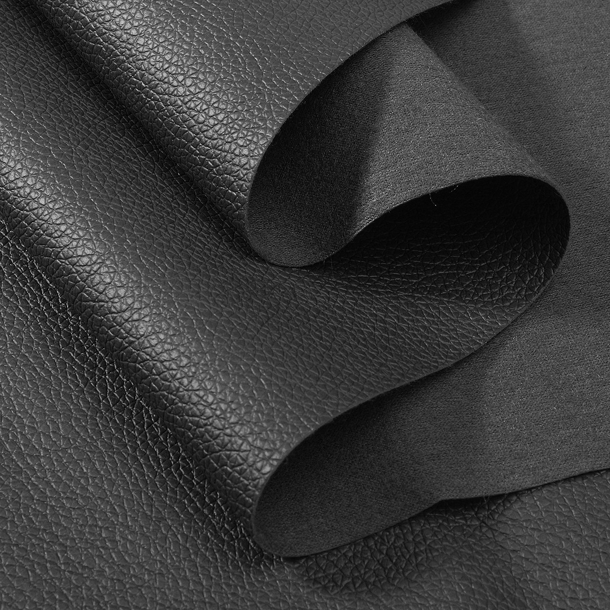 Vải da simili PVC - vải PU - vải giả da làm handmade - khổ 1,4m màu đen