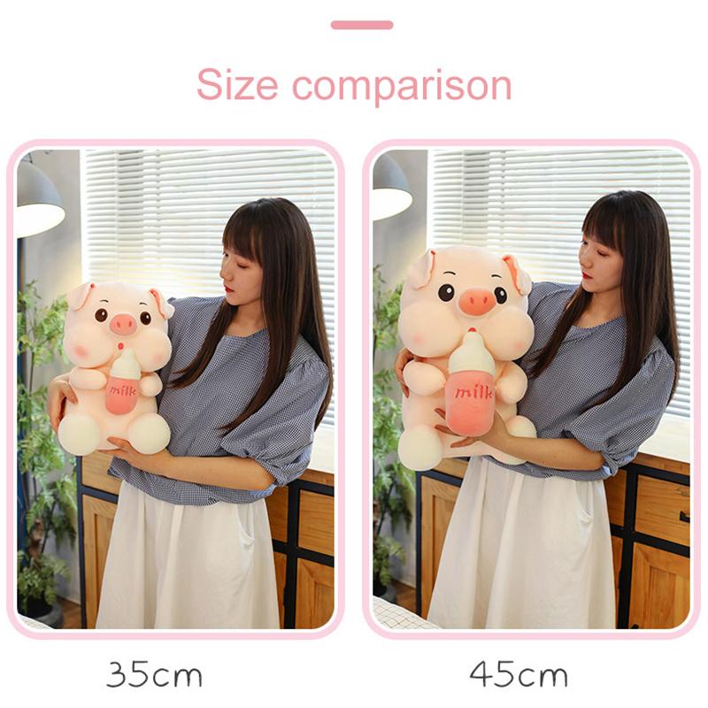 35/45Cm Dễ Thương Cho Bé Ngủ Lợn Sang Trọng Gối Thú Nhồi Bông Gối Trẻ Em Người Lớn Vật Nuôi Tăng Cường Sofa Ghế trang Trí Quà Tặng