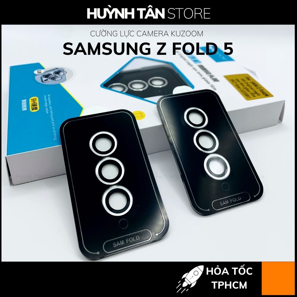 Cường lực camera z fold 5 KUZOOM viền nhiều màu chất lượng rõ nét phụ kiện