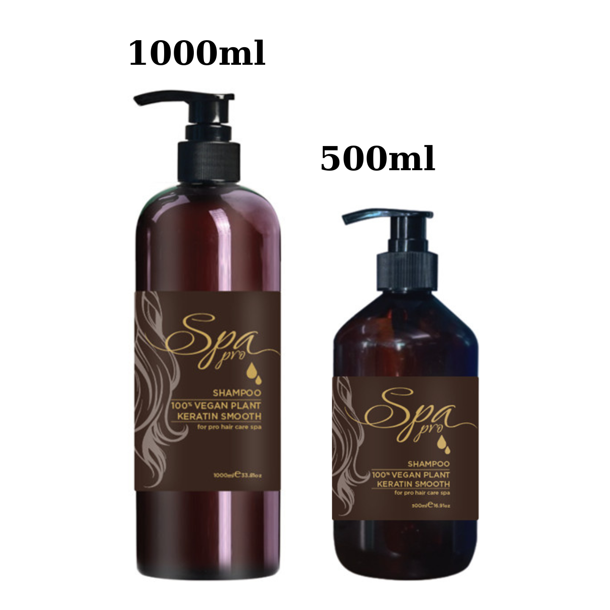 Dầu Gội Keratin Thực Vật 100% Vegan Chuẩn SPA Chăm Sóc Tóc Chuyên Nghiệp (1000ml)