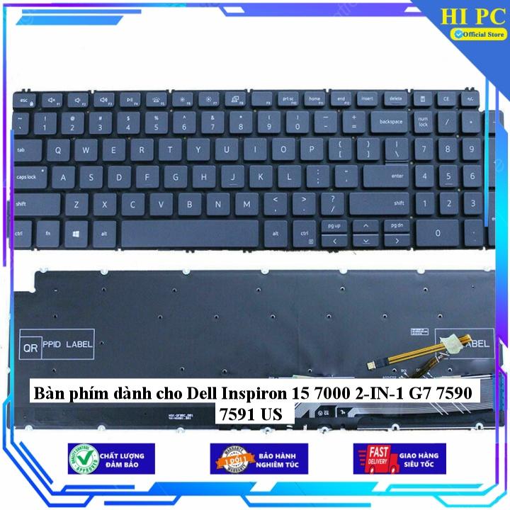 Bàn phím dành cho Dell Inspiron 15 7000 2-IN-1 G7 7590 7591 US - Hàng Nhập Khẩu