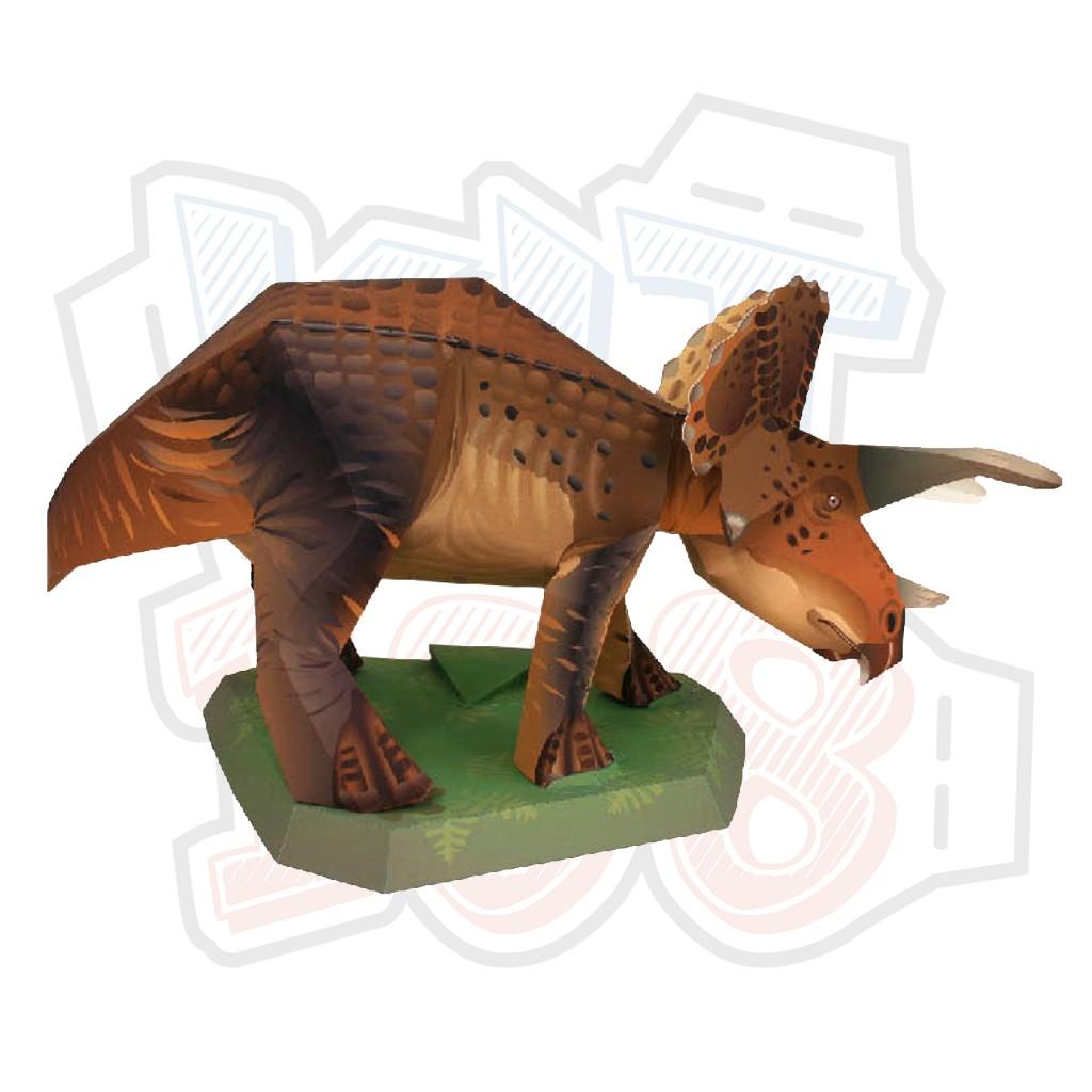 Mô hình giấy Khủng long Triceratops