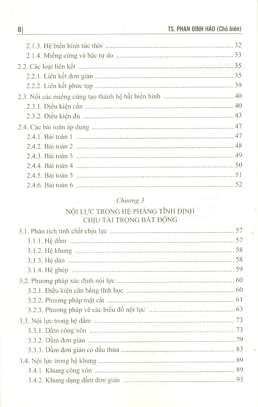 Cơ Học Kết Cấu - Hệ Tĩnh Định