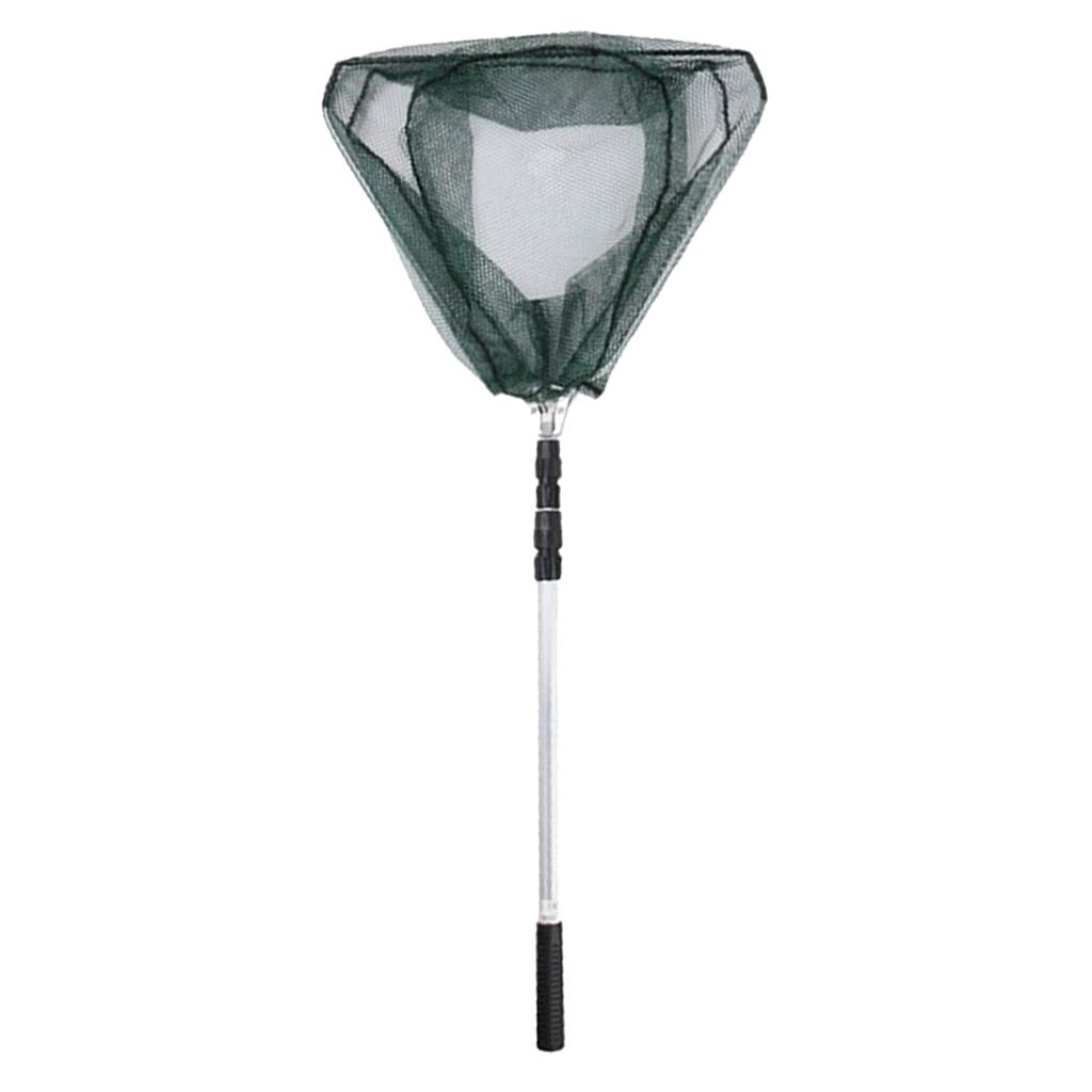 Folding Fly Fishing Net Fishing Landing Net Nylon Mesh Catch And Release