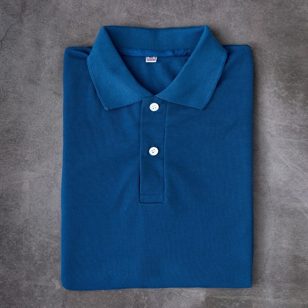 Áo thun Polo Nam cổ bẻ DONA14 thun basic cá sấu cộc tay vải cá sấu cotton đẹp phong cách trẻ trung chuẩn form màu xanh
